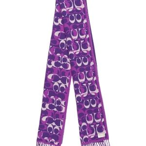 Coach Logo Wool-Blend Scarf